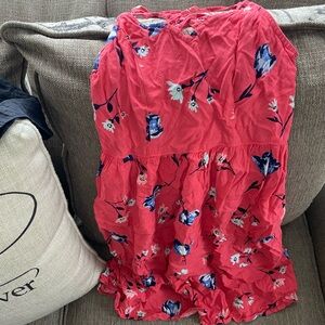 Hot pink dress with floral pattern. Kohl’s brand SO size small.